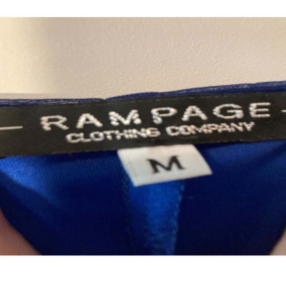 VINTAGE MID-LENGTH SAPHIRE SPARKLE SHEATH DRESS by RAMPAGE–SIZE JUNIORS MED - Picture 3 of 3